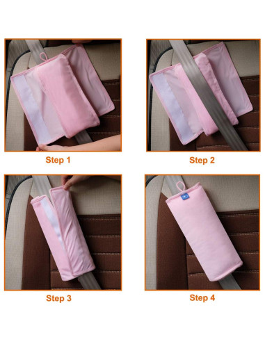 Almohada de Cinturón de Seguridad COOLBEBE Rosa