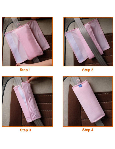 Almohada de Cinturón de Seguridad COOLBEBE Rosa