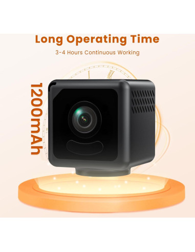 Cámara Mini Inalámbrica WiFi 4K Terura con Visión Nocturna