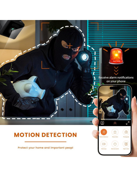 Cámara Mini Inalámbrica WiFi 4K Terura con Visión Nocturna