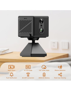 Cámara de Seguridad Inalámbrica 4K RXIMA con Visión Nocturna 2