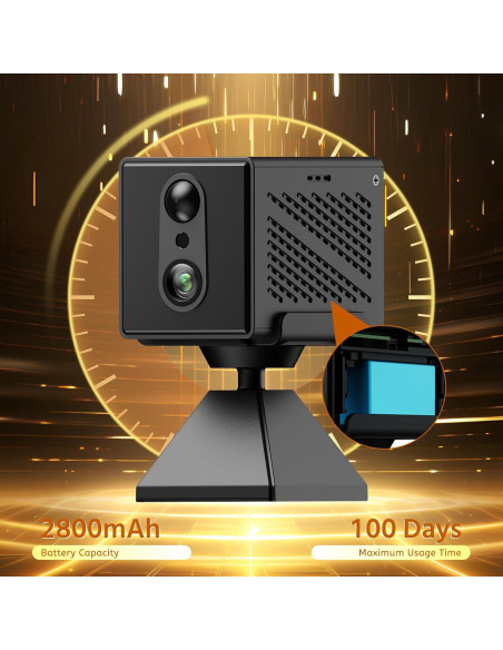 Cámara de Seguridad Inalámbrica 4K RXIMA con Visión Nocturna