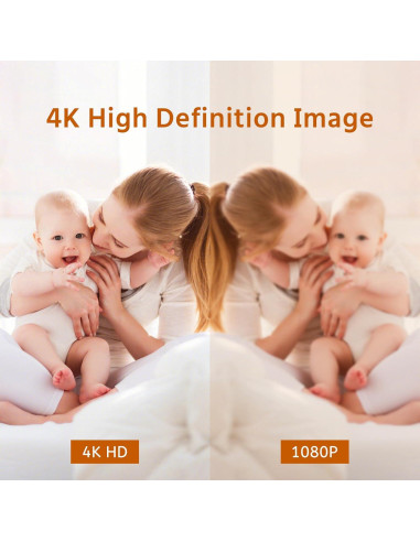 Cámara de Seguridad Inalámbrica 4K RXIMA con Visión Nocturna