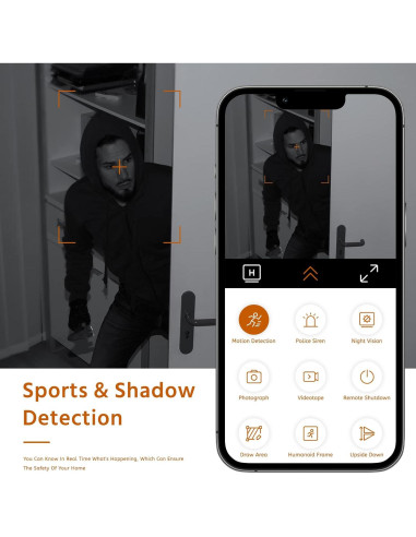 Cámara de Seguridad Inalámbrica 4K RXIMA con Visión Nocturna