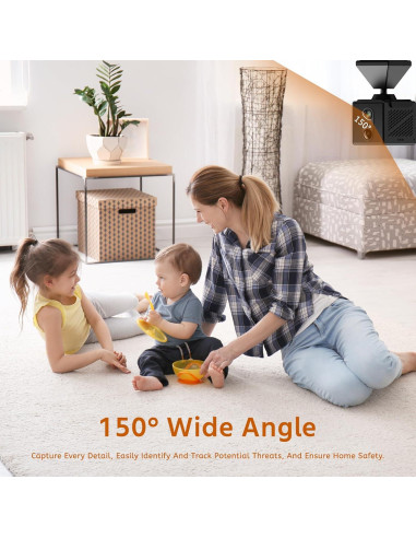 Cámara de Seguridad Inalámbrica 4K RXIMA con Visión Nocturna