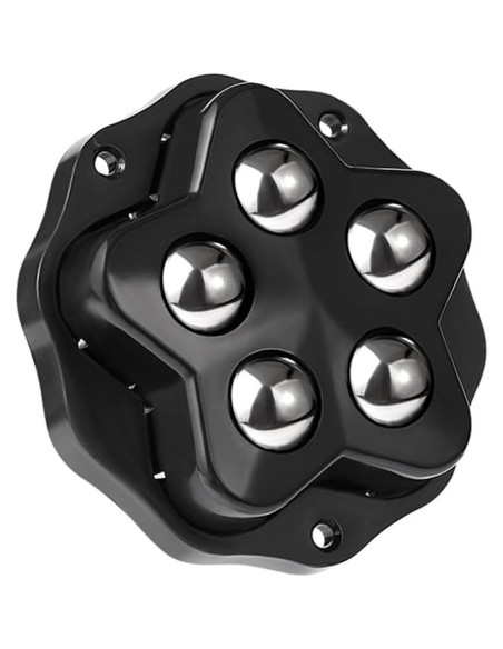 12 Ruedas Autoadhesivas Negras Weidu para Muebles 4.8cm