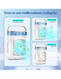 Acondicionador de Aire Portátil Gcobup 4-en-1 700mL LED 2