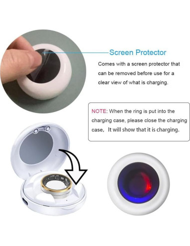 Estuche de Carga Magnético Xinya para Anillos Inteligentes