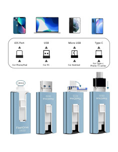 Unidad Flash USB 256GB GNASEET Photo Stick Alta Velocidad 2