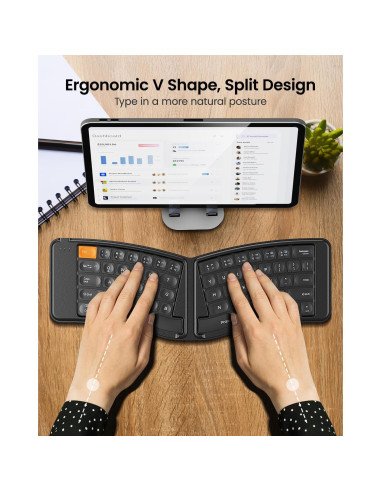 Combo Teclado Mouse Plegable ProtoArc XKM03 Ergonómico