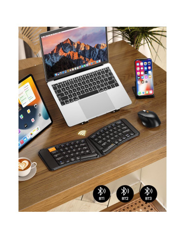 Combo Teclado Mouse Plegable ProtoArc XKM03 Ergonómico