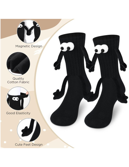 Calcetines Magnéticos de Manos Sostenidas - 2 Pares Divertidos