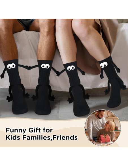 Calcetines Magnéticos de Manos Sostenidas - 2 Pares Divertidos