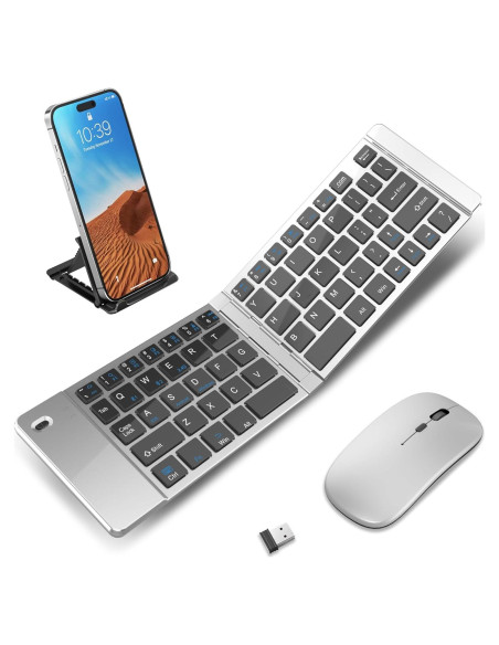 Combo Teclado y Ratón Plegables Inalámbricos Zcyzbb Combo Teclado y Ratón Plegables Inalámbricos Zcyzbb