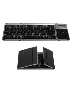 Teclado Plegable Inalámbrico DeLUX KF18 con Touchpad y 64 Teclas