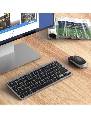 Combo Teclado y Ratón Inalámbricos Vssoplor Ultra Delgado