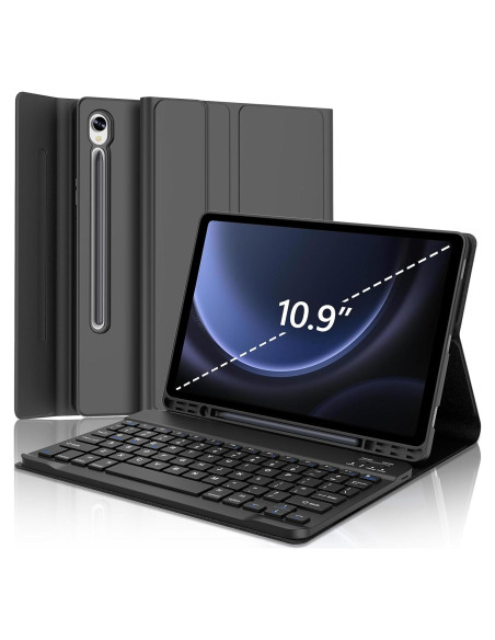 Funda con Teclado para Galaxy Tab S9 FE 10.9'' 2023 - Negro