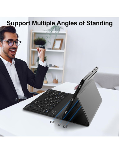 Funda con Teclado para Galaxy Tab S9 FE 10.9'' 2023 - Negro