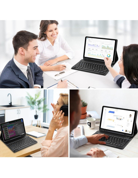 Funda con Teclado para Galaxy Tab S9 FE 10.9'' 2023 - Negro