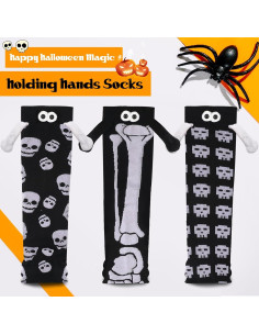 4 Pares de Calcetines Magnéticos de Halloween - Wayyogh 2