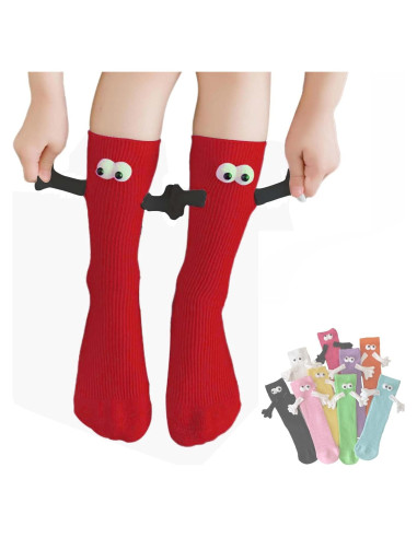 Calcetines Magnéticos ARTISM Rojo Mano Sostenida 28 cm