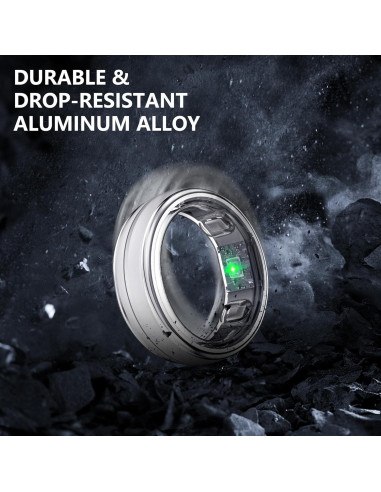 Anillo Inteligente SEEKZERO Plata 11 - Fitness y Salud