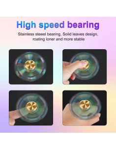 Spinner Fidget ATESSON Metal Aluminio 7.29x6.99cm Alivio Estrés 2