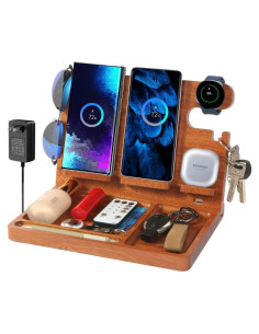 Organizador de Escritorio JuncaiTech con Carga Inalámbrica 27W