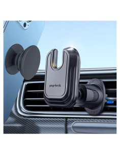 Soporte para Teléfono en Ventilación Coche Pop-Tech Negro
