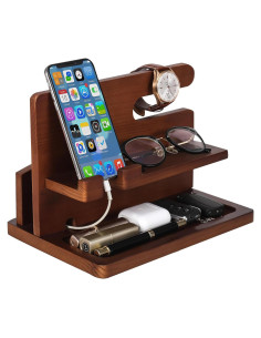 Estación de Acoplamiento de Madera YSangift para Teléfonos