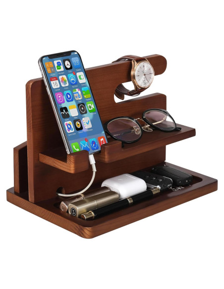 Estación de Acoplamiento de Madera YSangift para Teléfonos