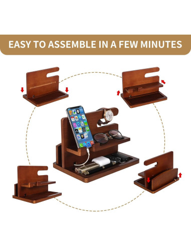 Estación de Acoplamiento de Madera YSangift para Teléfonos