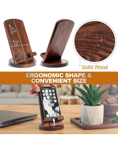 Estación de Carga y Organizador de Madera TESLYAR