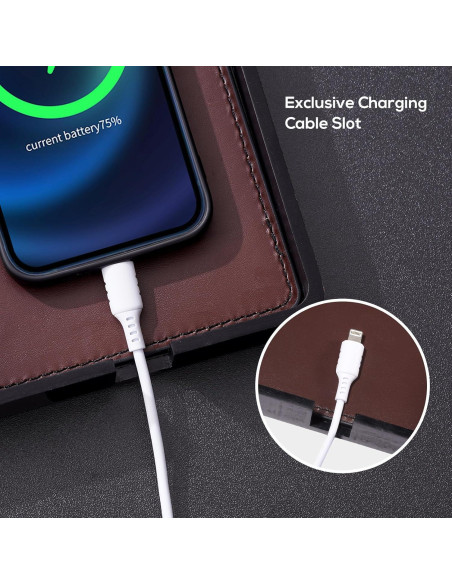 Bandeja Organizadora de Madera ProCase para Hombres - Negro