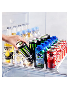 Organizador de Bebidas para Nevera 25 Latas 5 Filas