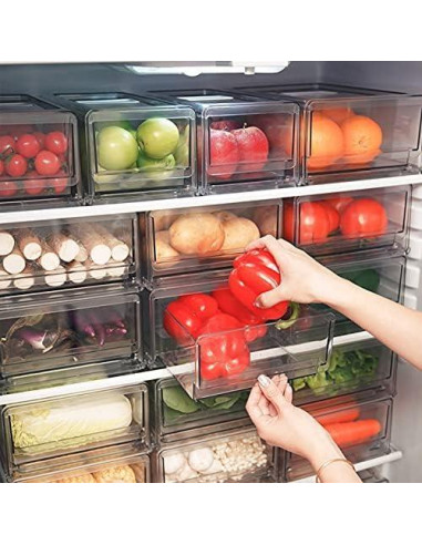 Organizadores de Despensa YekouMax 2 Pack Extra Grande y Mediana