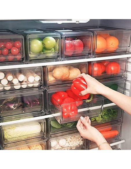 Organizadores de Despensa YekouMax 2 Pack Extra Grande y Mediana Organizadores de Despensa YekouMax 2 Pack Extra Grande y Mediana