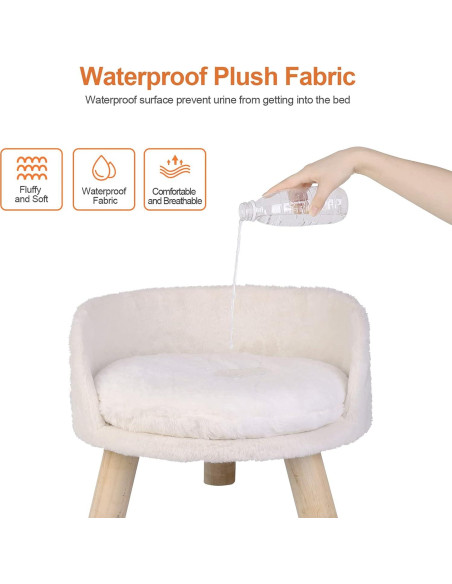 Cama Elevada BingoPaw para Mascotas Redonda 33 cm