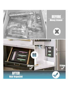 Organizador de Bolsas de Comida Magnético Neatsure 30x30 cm 2