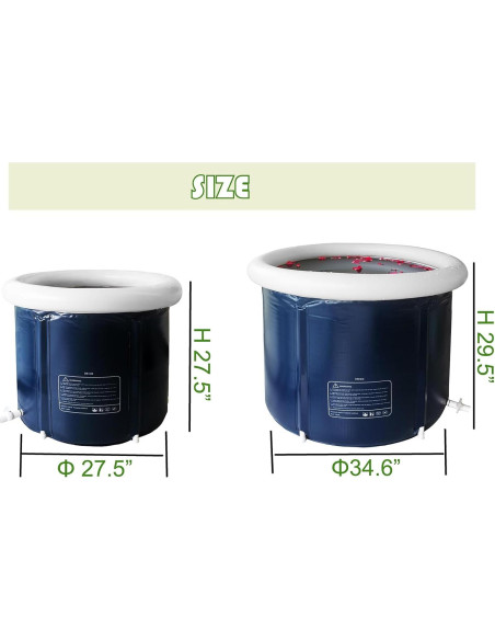 Baera Plegable Irtree 34.6" Azul Marino 400L Portátil