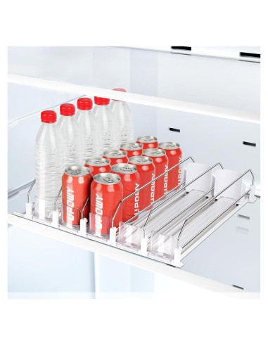 Organizador de Bebidas UPOWY para Nevera 25 Latas 5 Filas