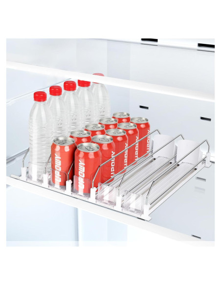 Organizador de Bebidas UPOWY para Nevera 25 Latas 5 Filas