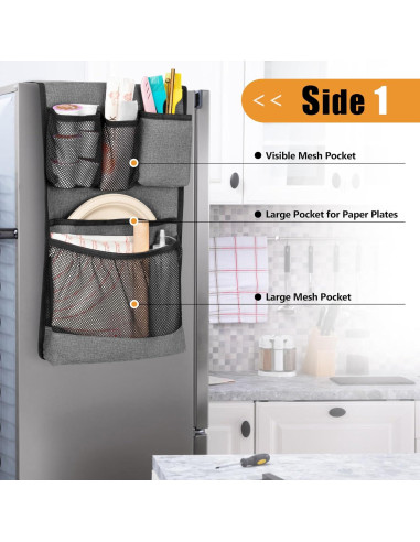 Organizador de Mini Nevera Rexmica Gris 149,86x30,48 cm