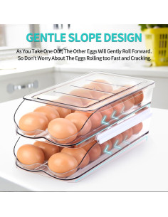 Soporte para Huevos RoskDeewat 2 Niveles 28 Huevos 2