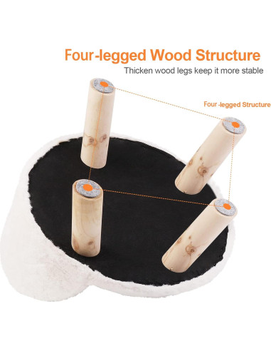 Cama Elevada BingoPaw para Mascotas Redonda 33 cm