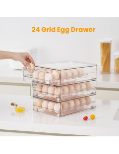 Cajón para Huevos Vacane 24 Huevos Antideslizante 1,05 kg 2