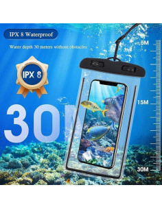 Funda impermeable JoniSerl 4Pack para iPhone y Samsung 2