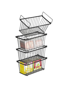 Paquete de 4 Cajas Organizadoras de Congelador ANJUBAN 37x15x16cm