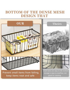 Paquete de 4 Cajas Organizadoras de Congelador ANJUBAN 37x15x16cm 2