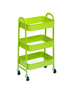 Carro de Maquillaje AGTEK 3 Niveles Metal Reseda 69.85 cm